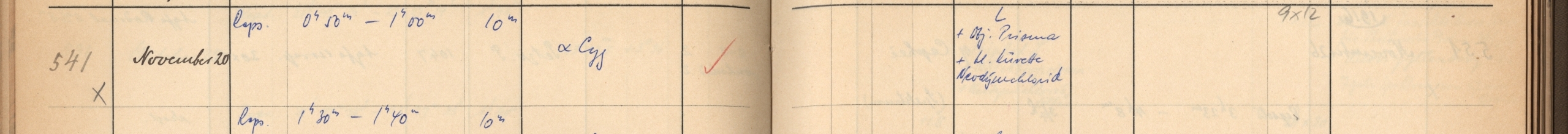 Plattenverzeichnis Eintrag00541