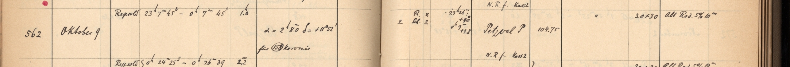 Plattenverzeichnis Eintrag00562