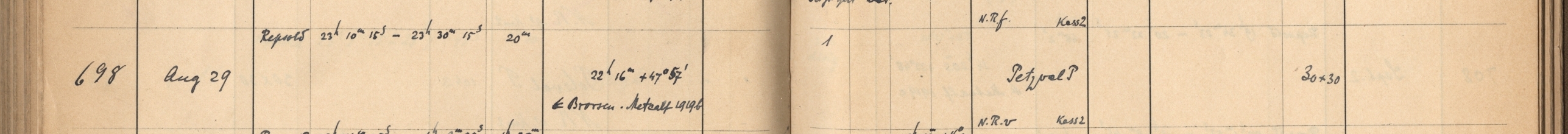 Plattenverzeichnis Eintrag00698