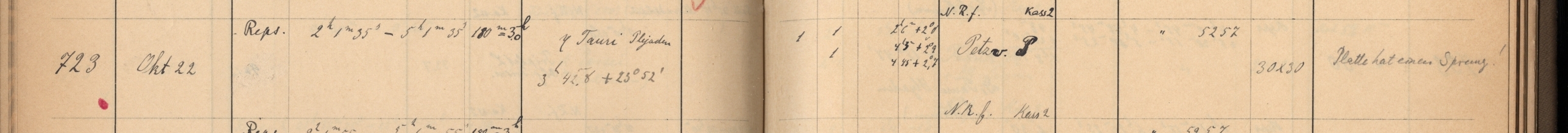 Plattenverzeichnis Eintrag00723