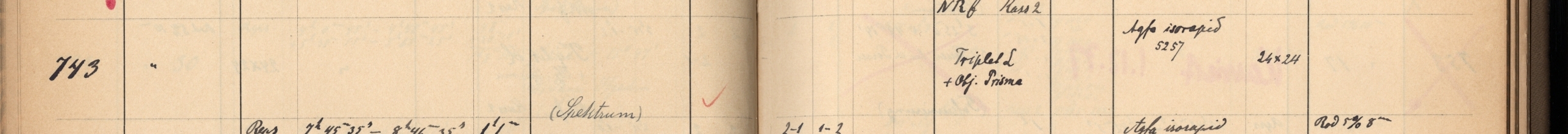 Plattenverzeichnis Eintrag00743