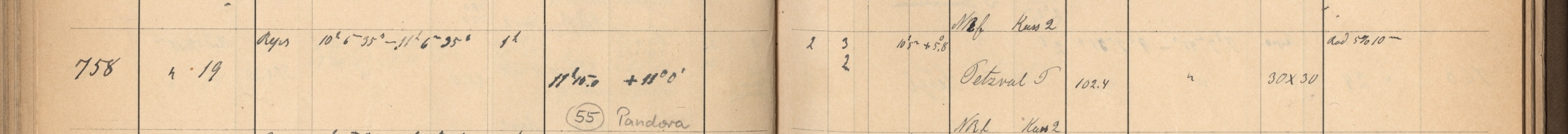 Plattenverzeichnis Eintrag00758