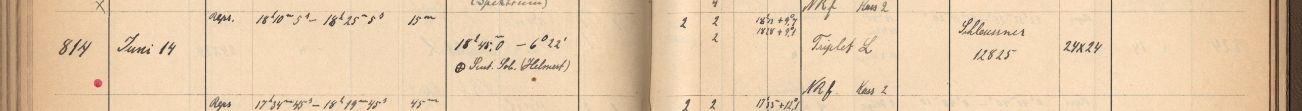 Plattenverzeichnis Eintrag00814