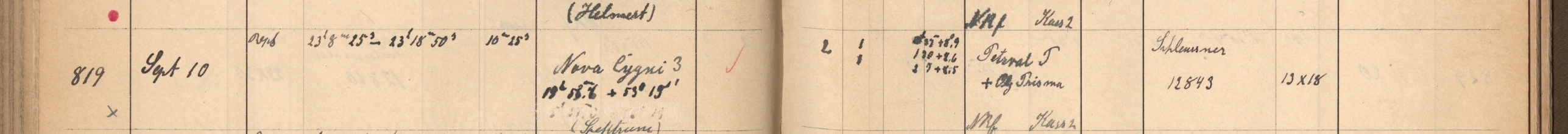 Plattenverzeichnis Eintrag00819