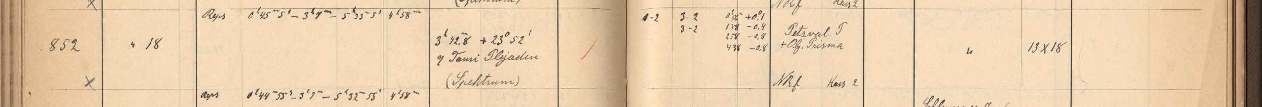 Plattenverzeichnis Eintrag00852