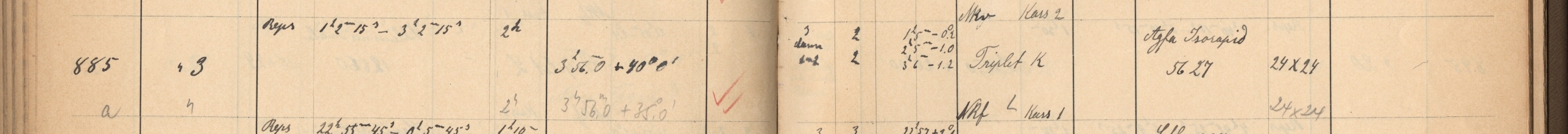 Plattenverzeichnis Eintrag00885a