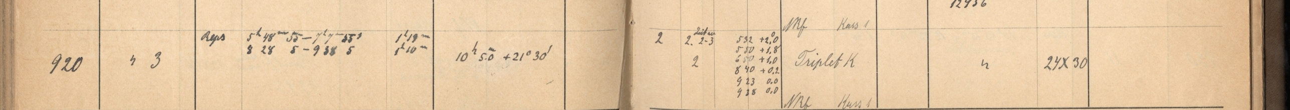 Plattenverzeichnis Eintrag00920