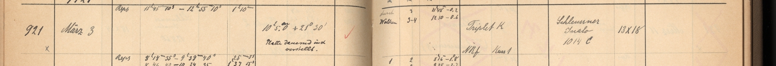 Plattenverzeichnis Eintrag00921
