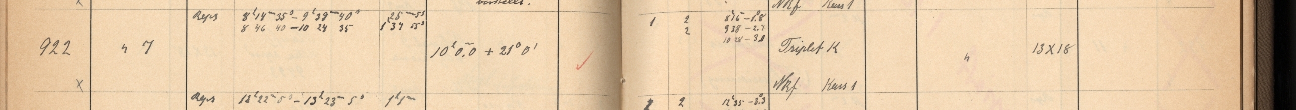 Plattenverzeichnis Eintrag00922