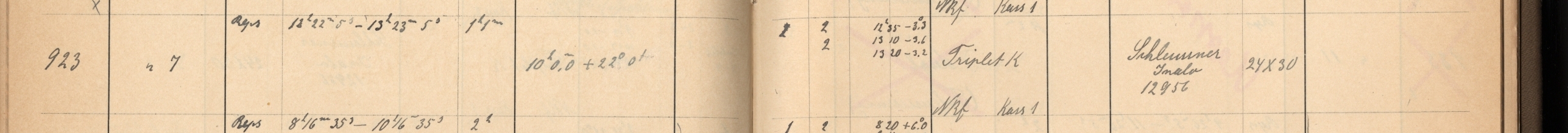 Plattenverzeichnis Eintrag00923