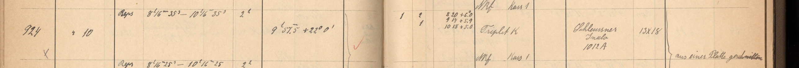 Plattenverzeichnis Eintrag00924