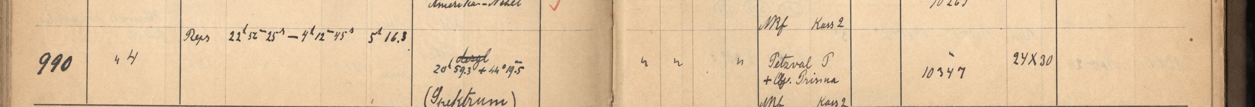 Plattenverzeichnis Eintrag00990