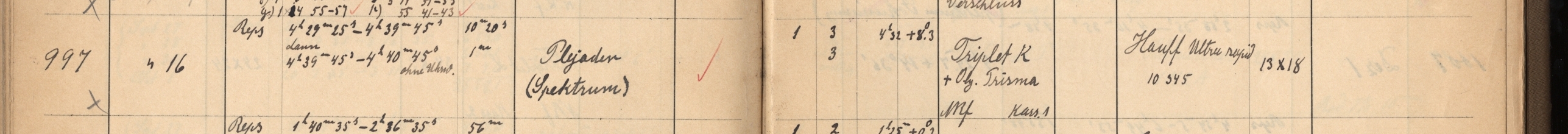 Plattenverzeichnis Eintrag00997