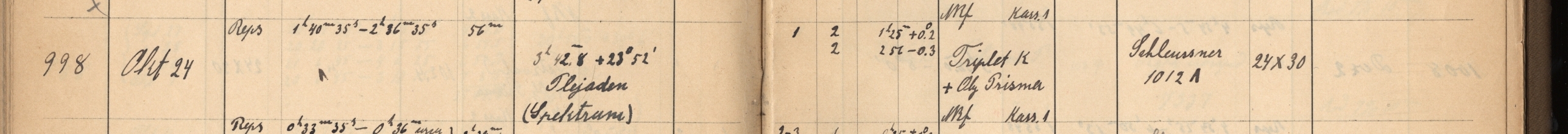 Plattenverzeichnis Eintrag00998