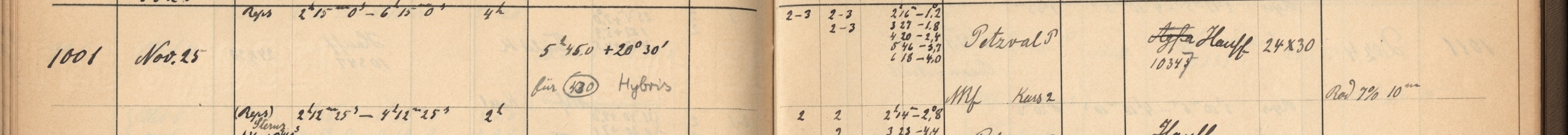 Plattenverzeichnis Eintrag01001