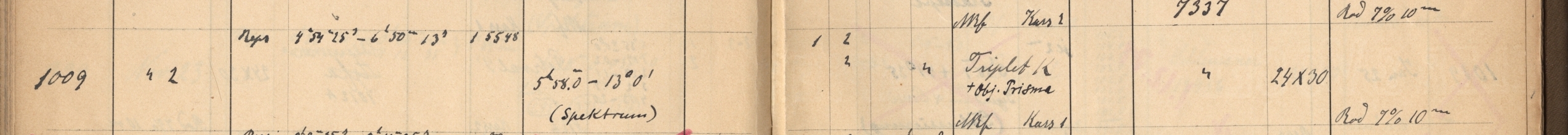 Plattenverzeichnis Eintrag01009