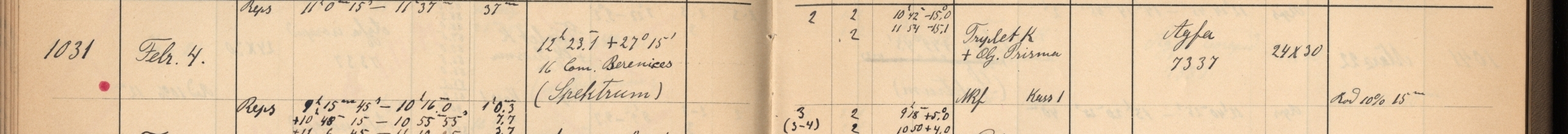 Plattenverzeichnis Eintrag01031
