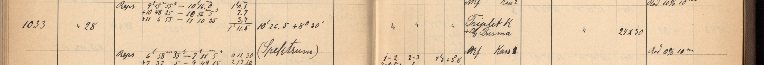Plattenverzeichnis Eintrag01033