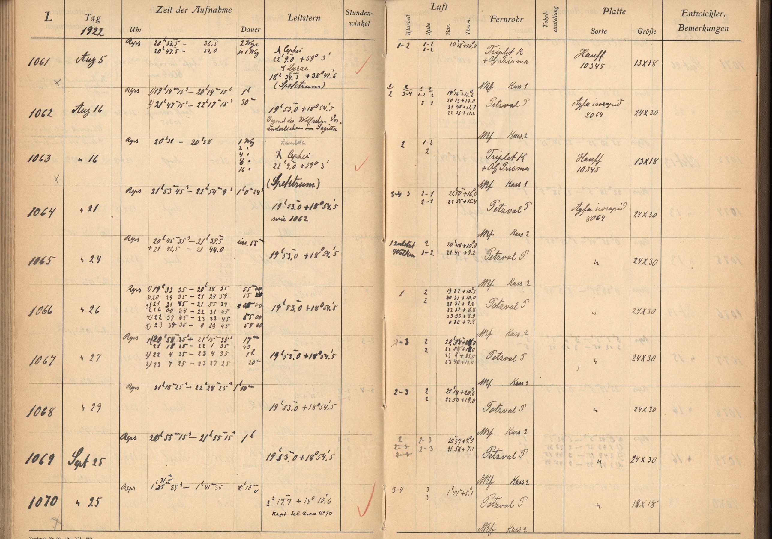 Plattenverzeichnis: ganze Seite01061
