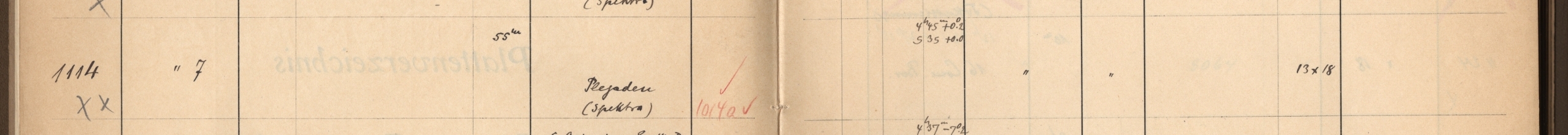 Plattenverzeichnis Eintrag01114a