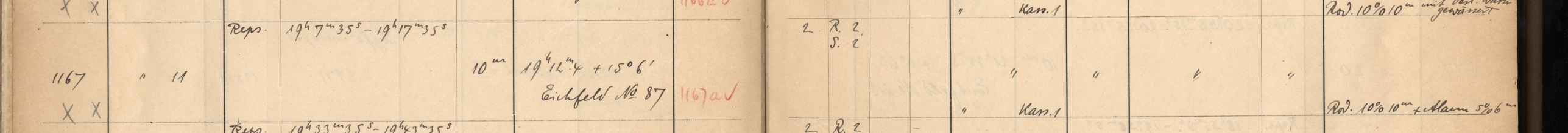 Plattenverzeichnis Eintrag01167a