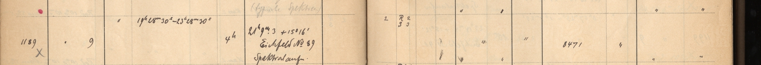 Plattenverzeichnis Eintrag01189