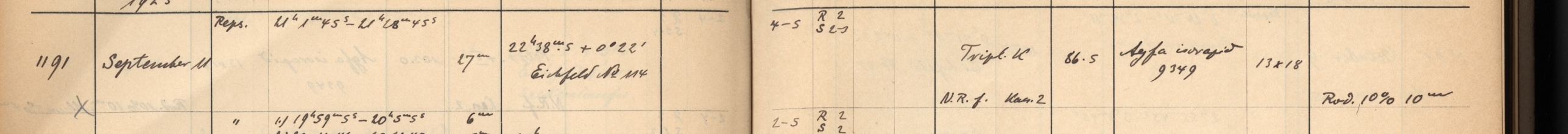 Plattenverzeichnis Eintrag01191