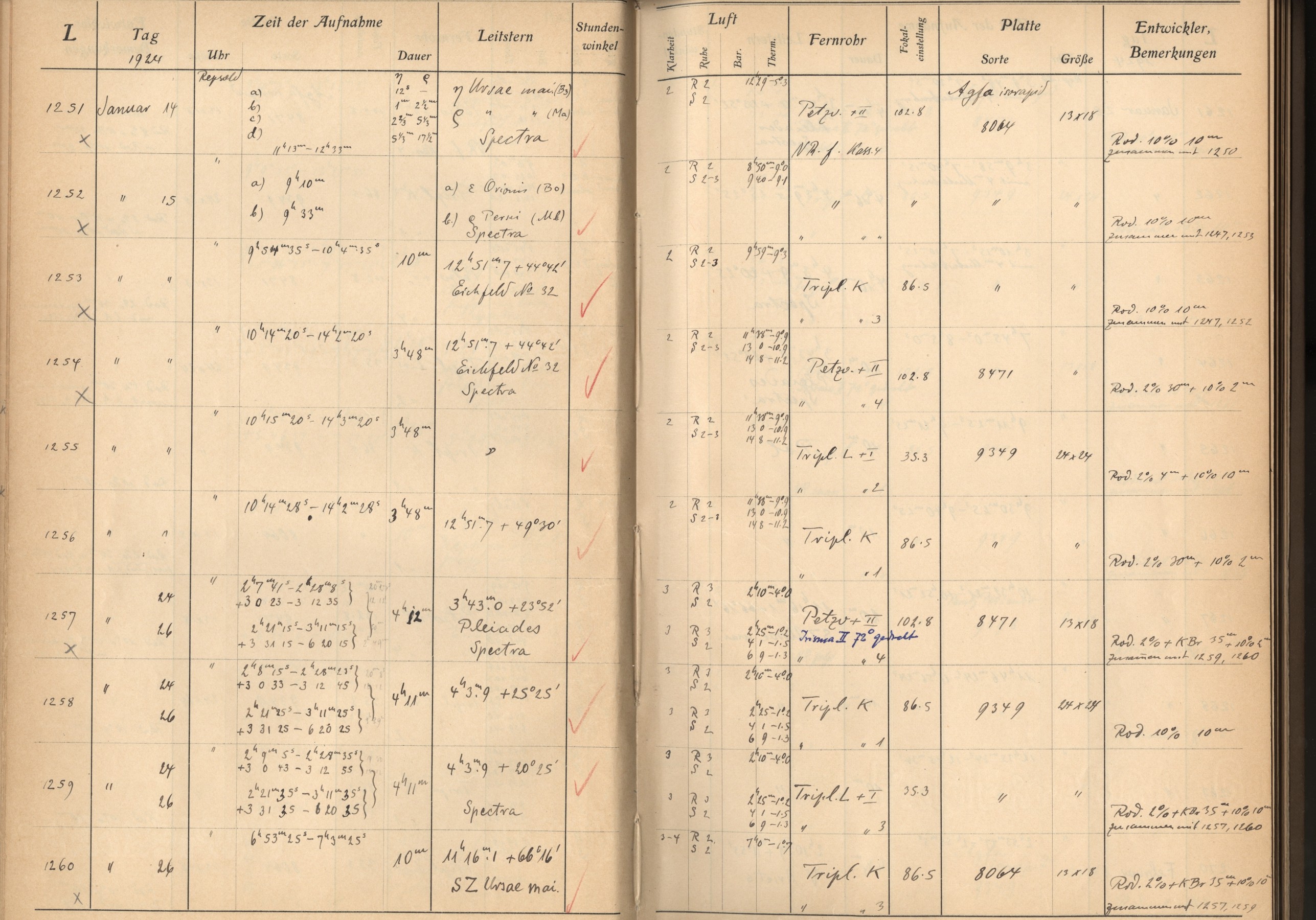 Plattenverzeichnis: ganze Seite01255