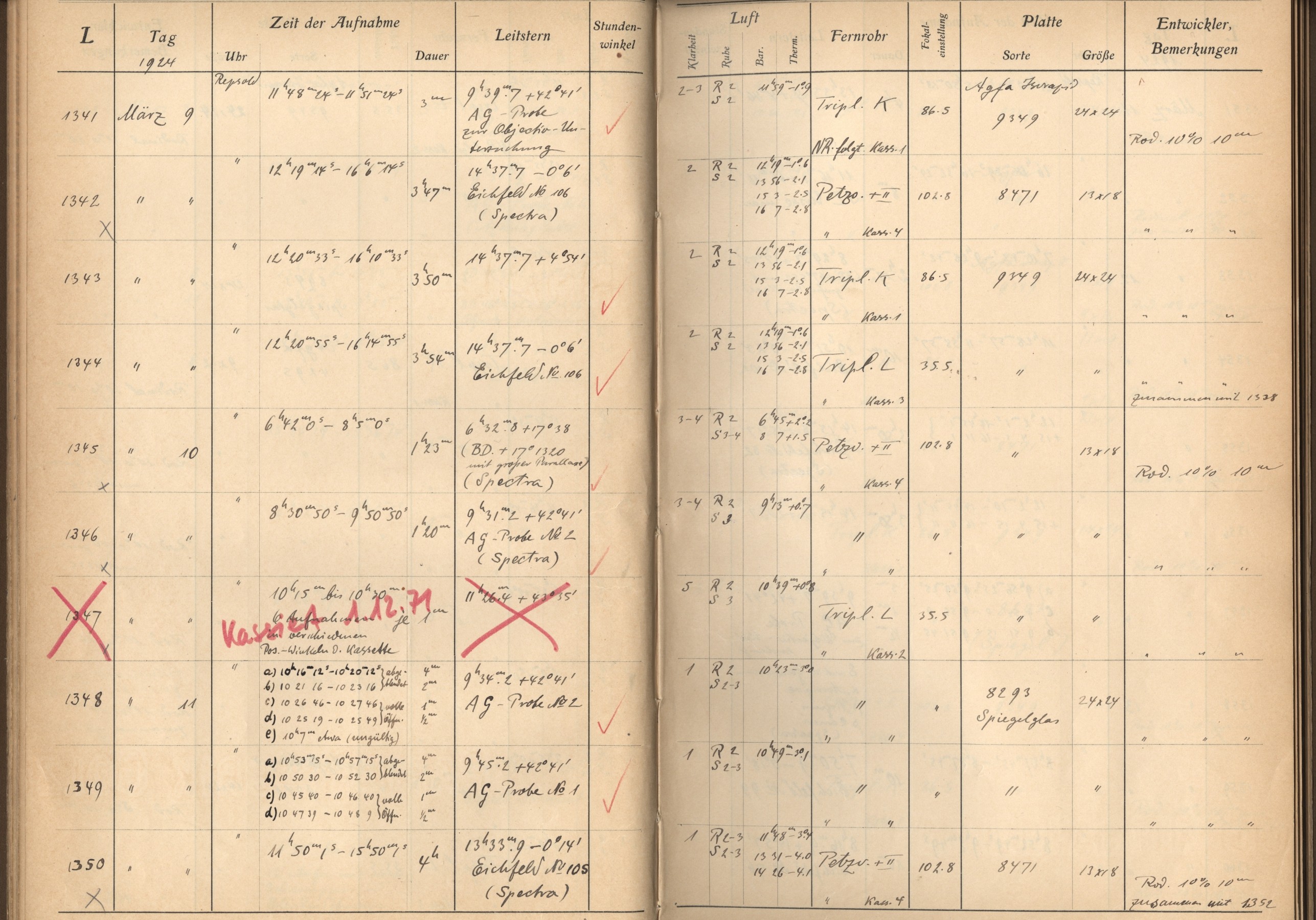 Plattenverzeichnis: ganze Seite01350