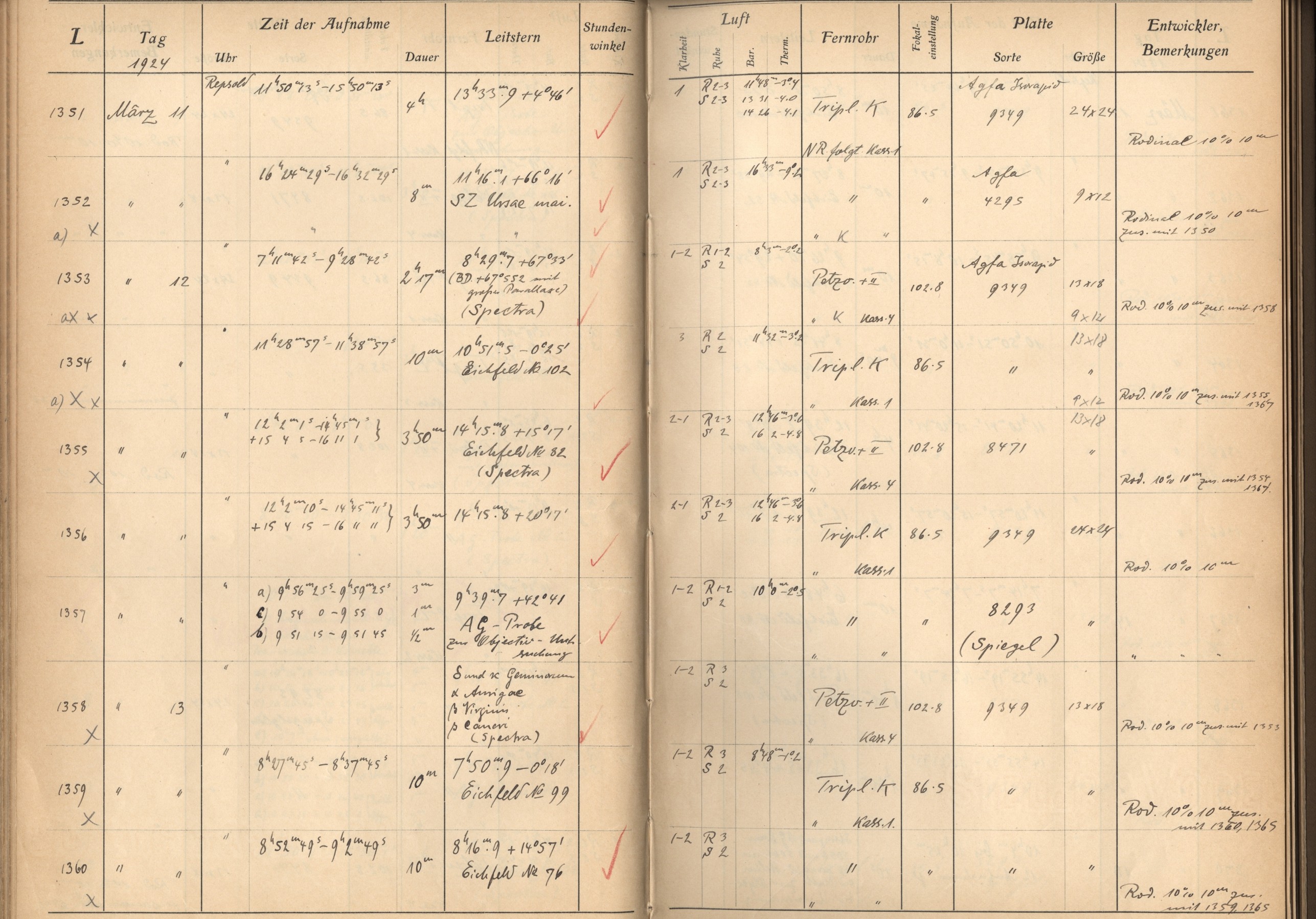 Plattenverzeichnis: ganze Seite01352