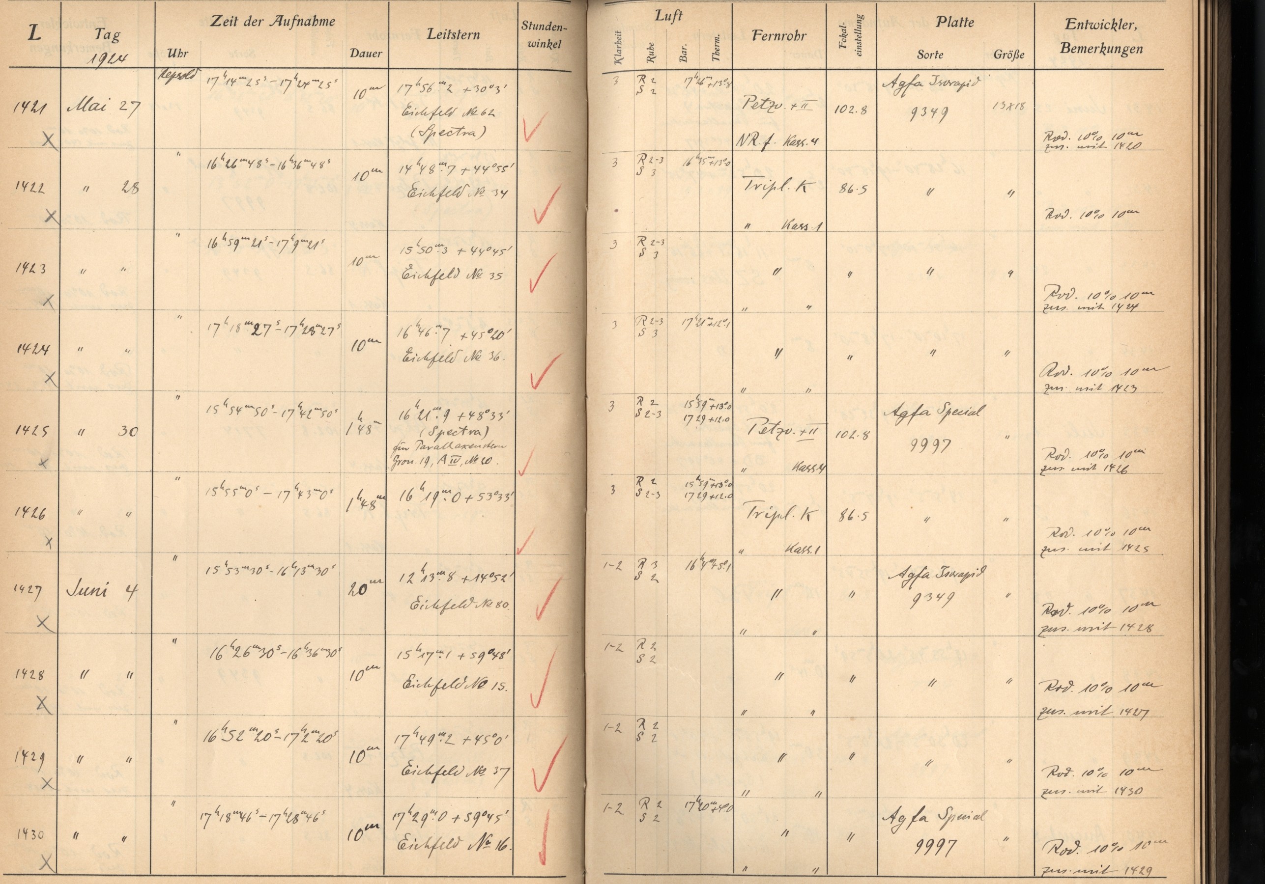 Plattenverzeichnis: ganze Seite01428