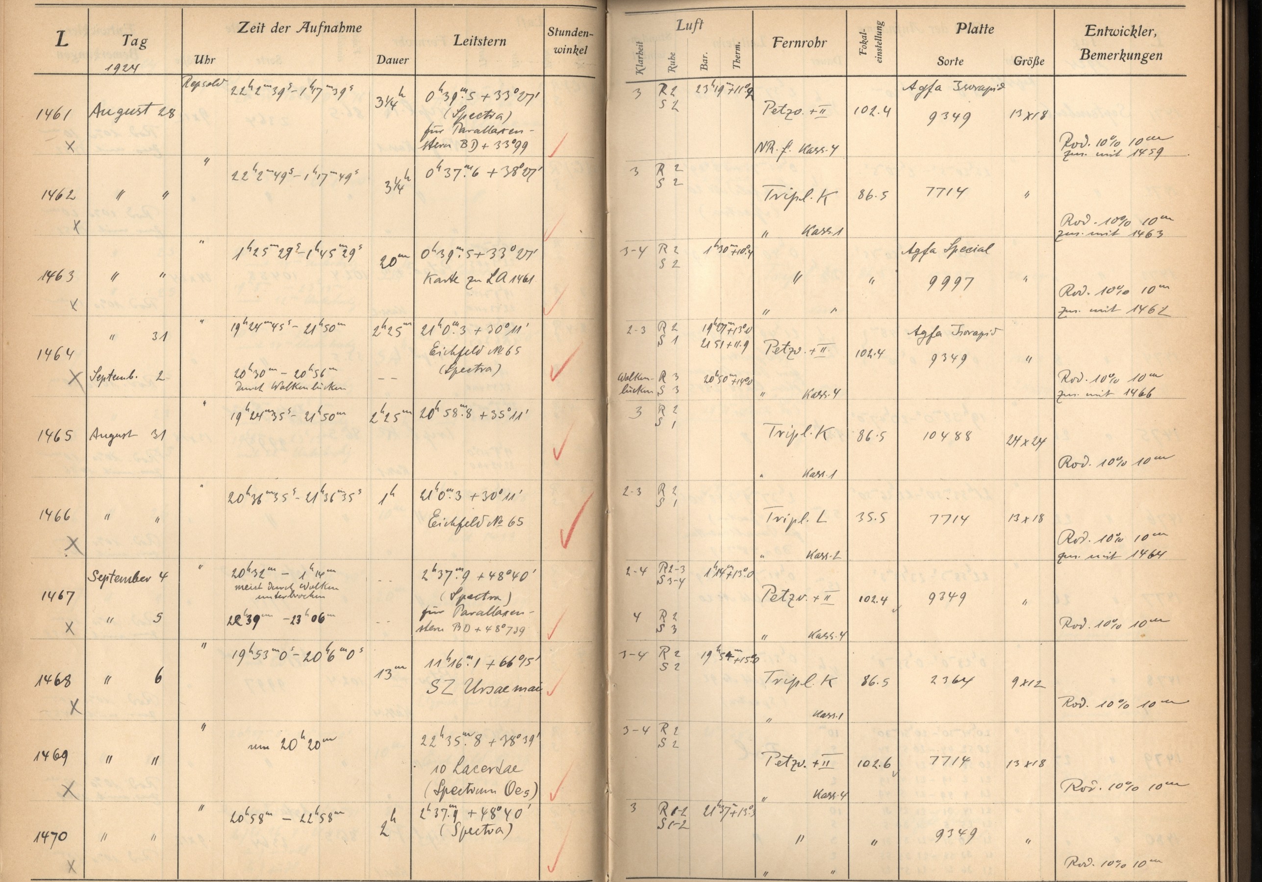 Plattenverzeichnis: ganze Seite01466