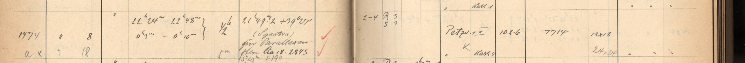 Plattenverzeichnis Eintrag01474a