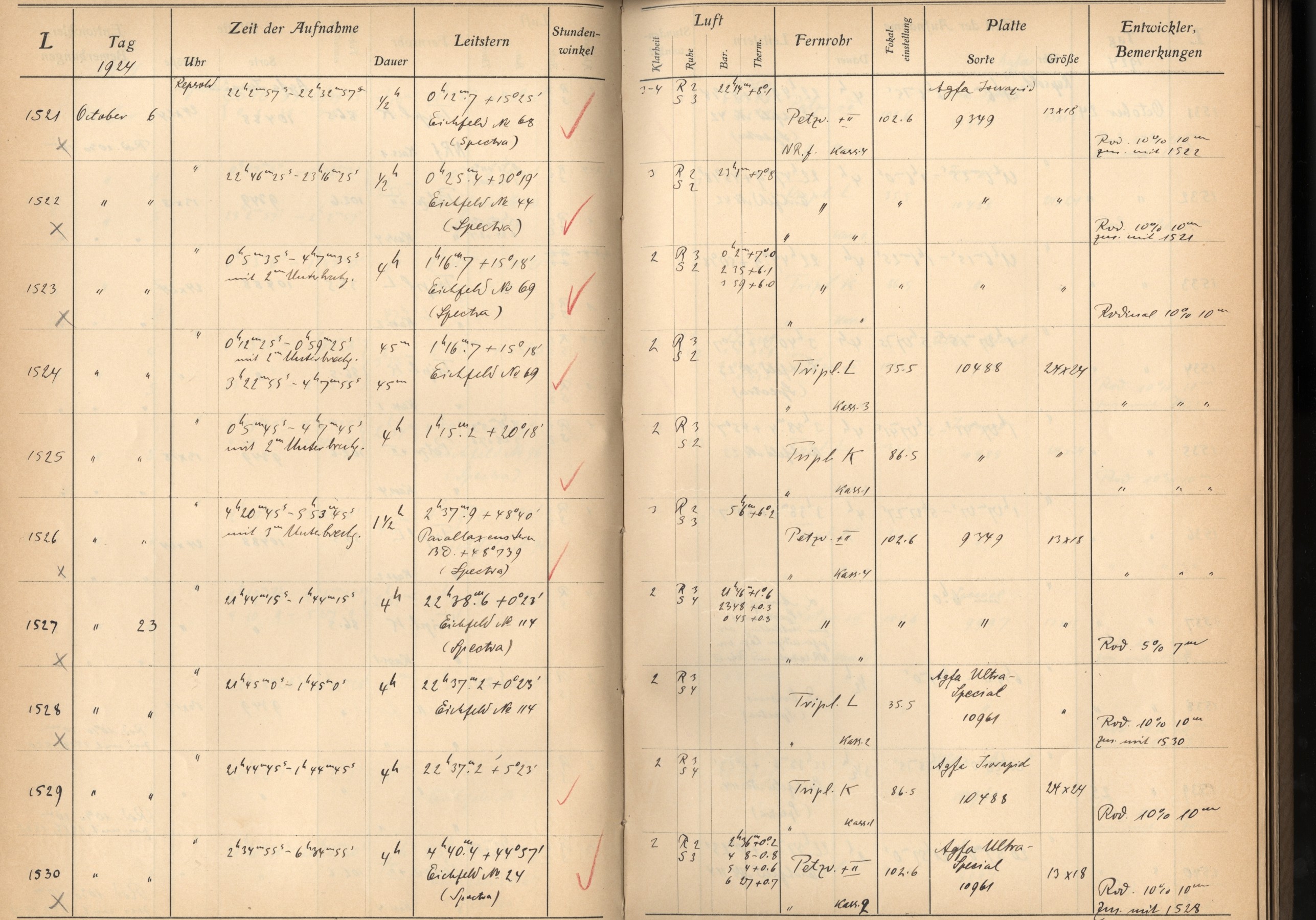 Plattenverzeichnis: ganze Seite01529
