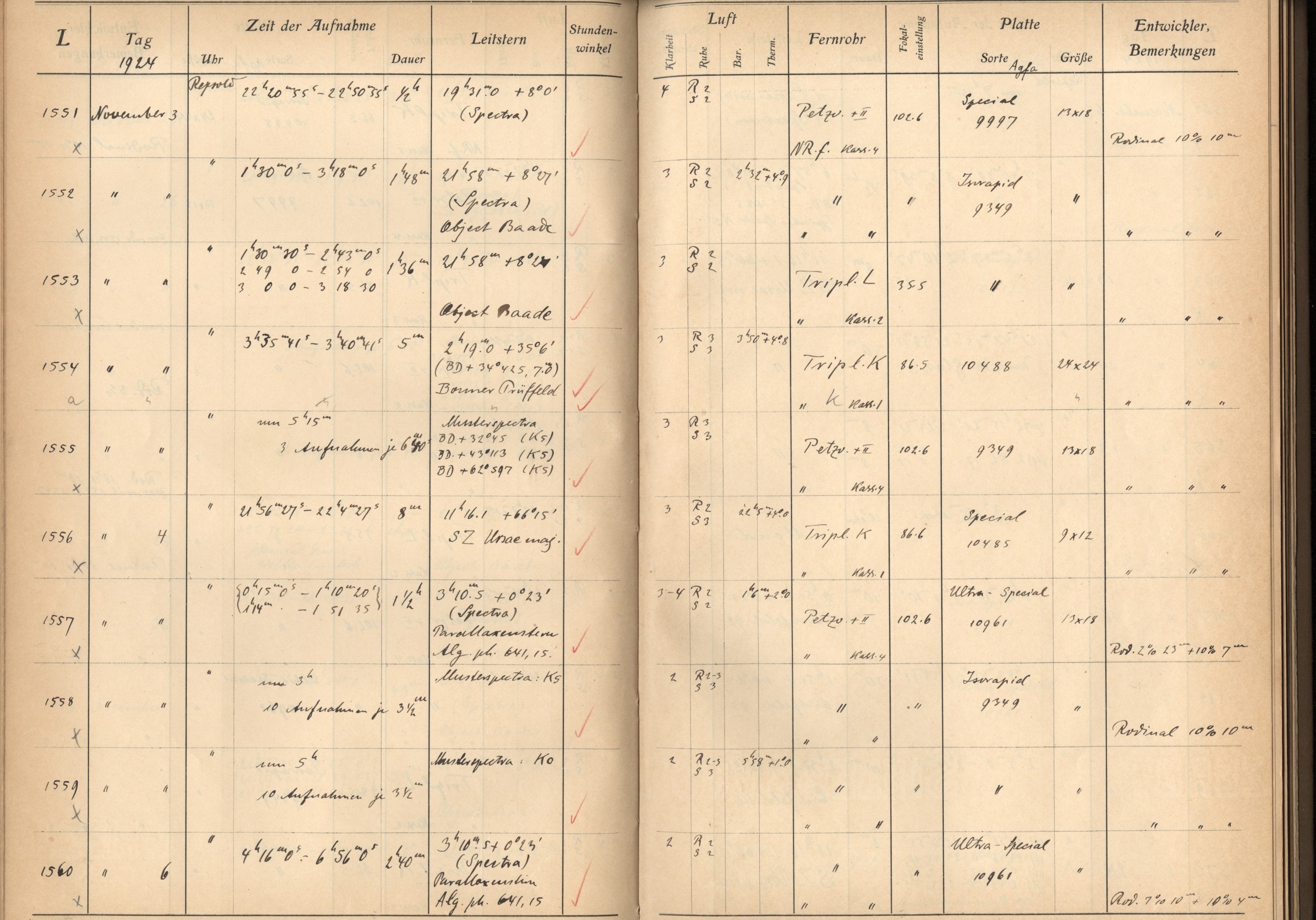 Plattenverzeichnis: ganze Seite01555
