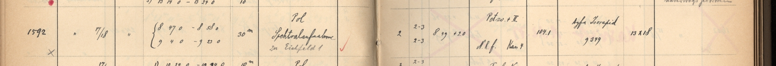 Plattenverzeichnis Eintrag01592