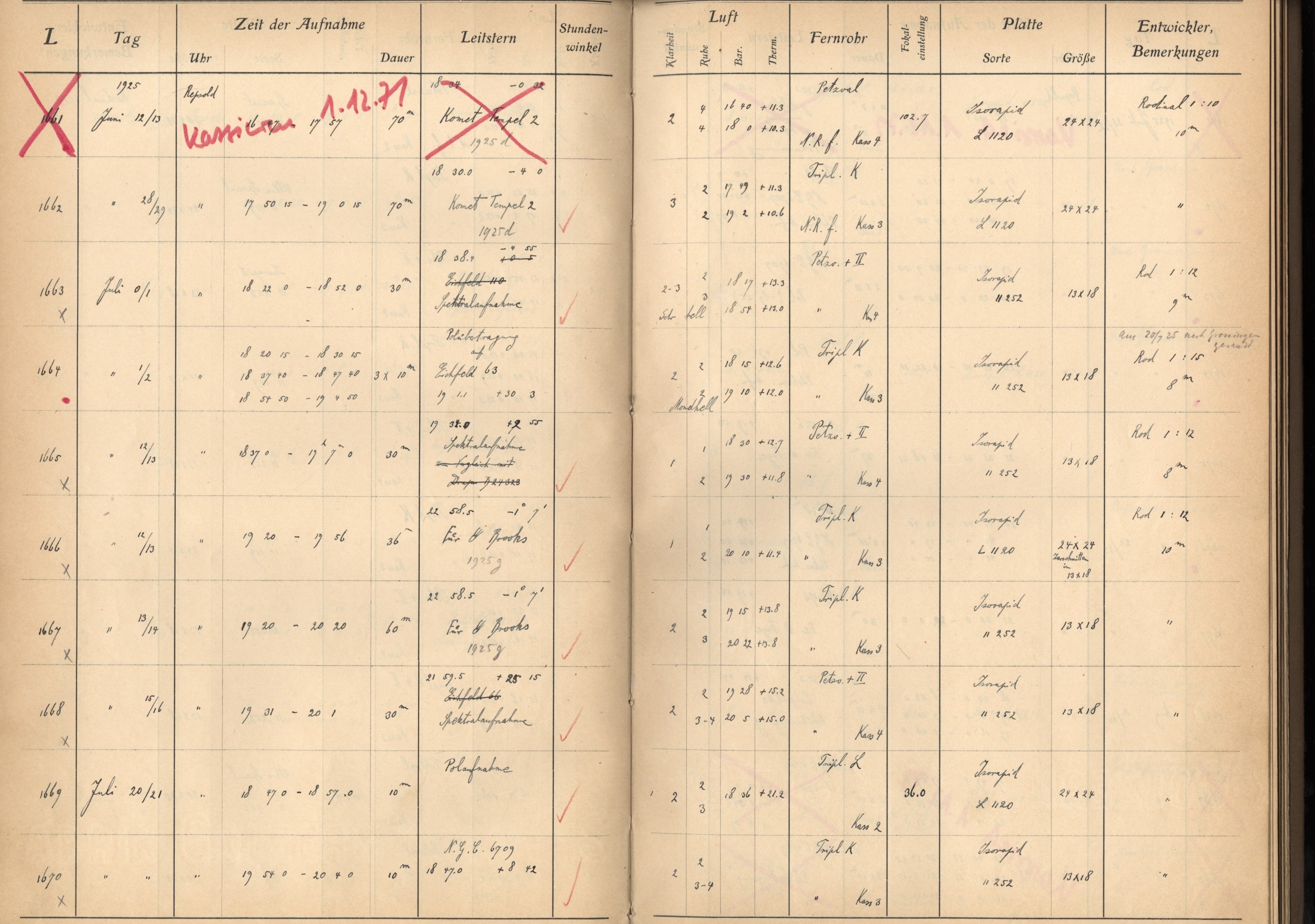 Plattenverzeichnis: ganze Seite01662