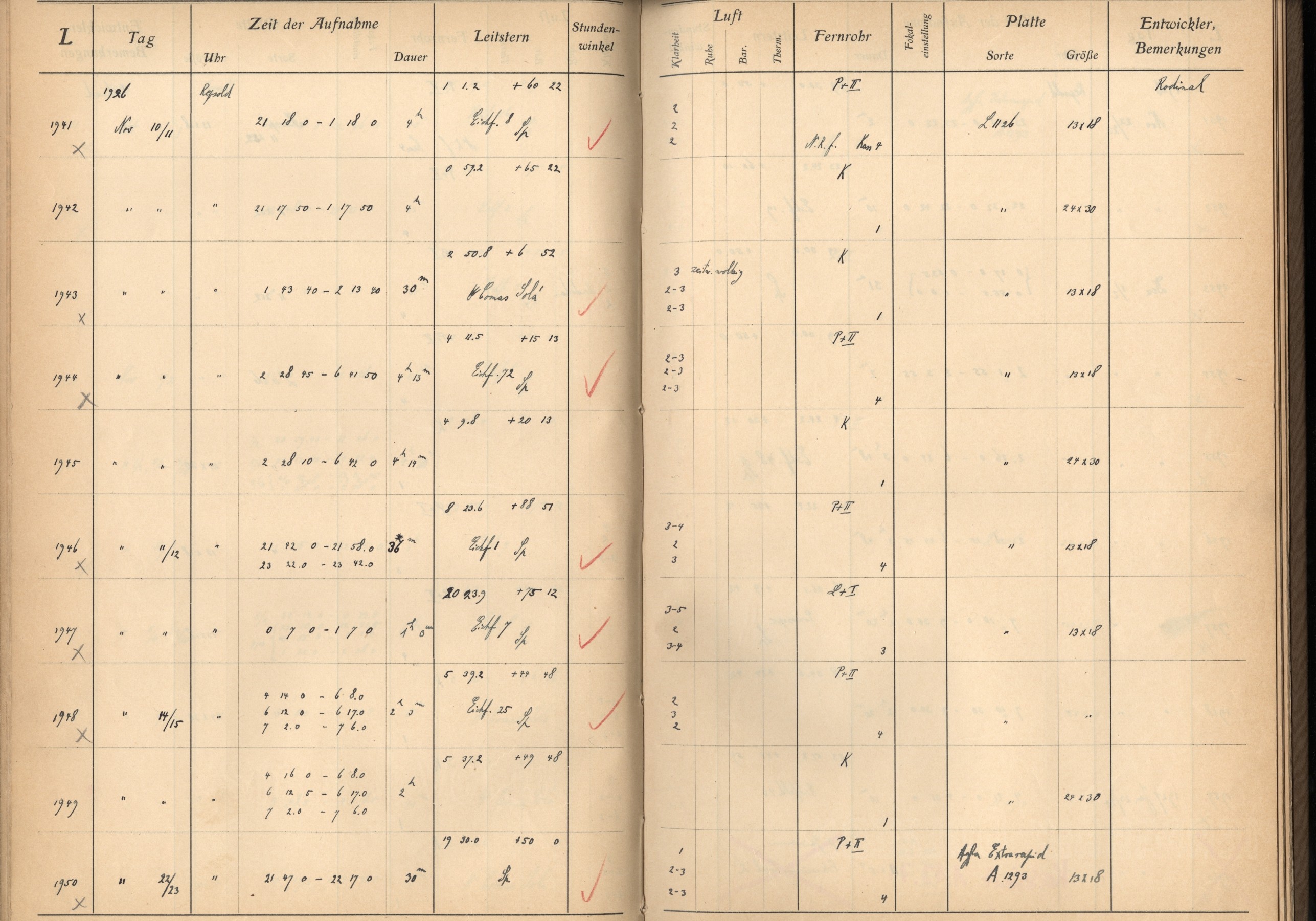 Plattenverzeichnis: ganze Seite01944