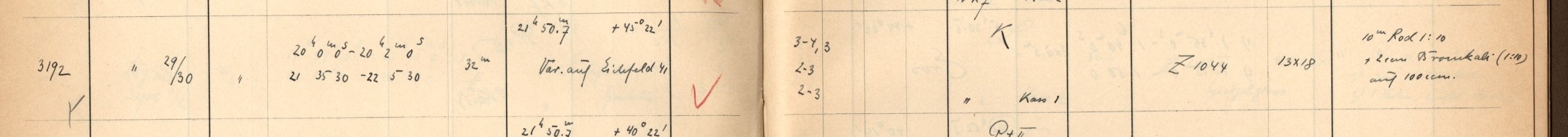 Plattenverzeichnis Eintrag03192