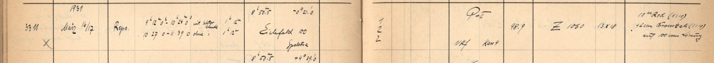 Plattenverzeichnis Eintrag03311