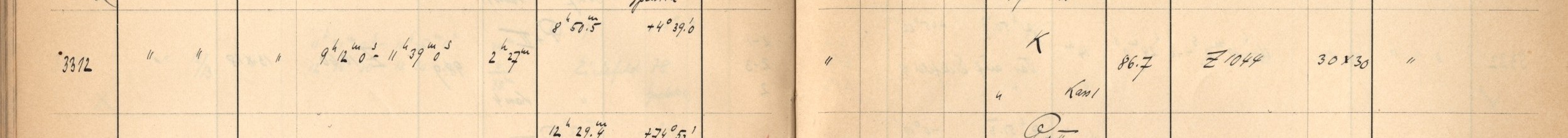 Plattenverzeichnis Eintrag03312