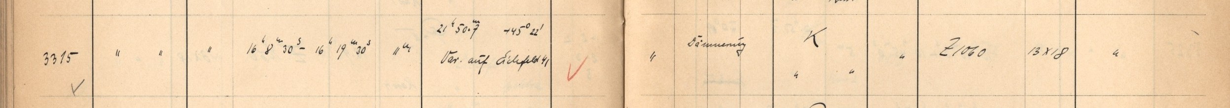 Plattenverzeichnis Eintrag03315