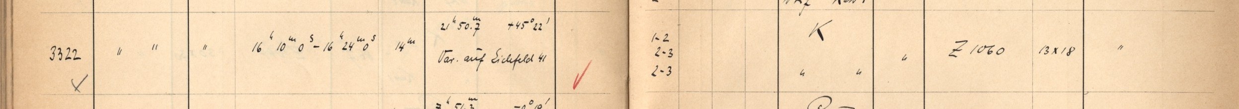 Plattenverzeichnis Eintrag03322