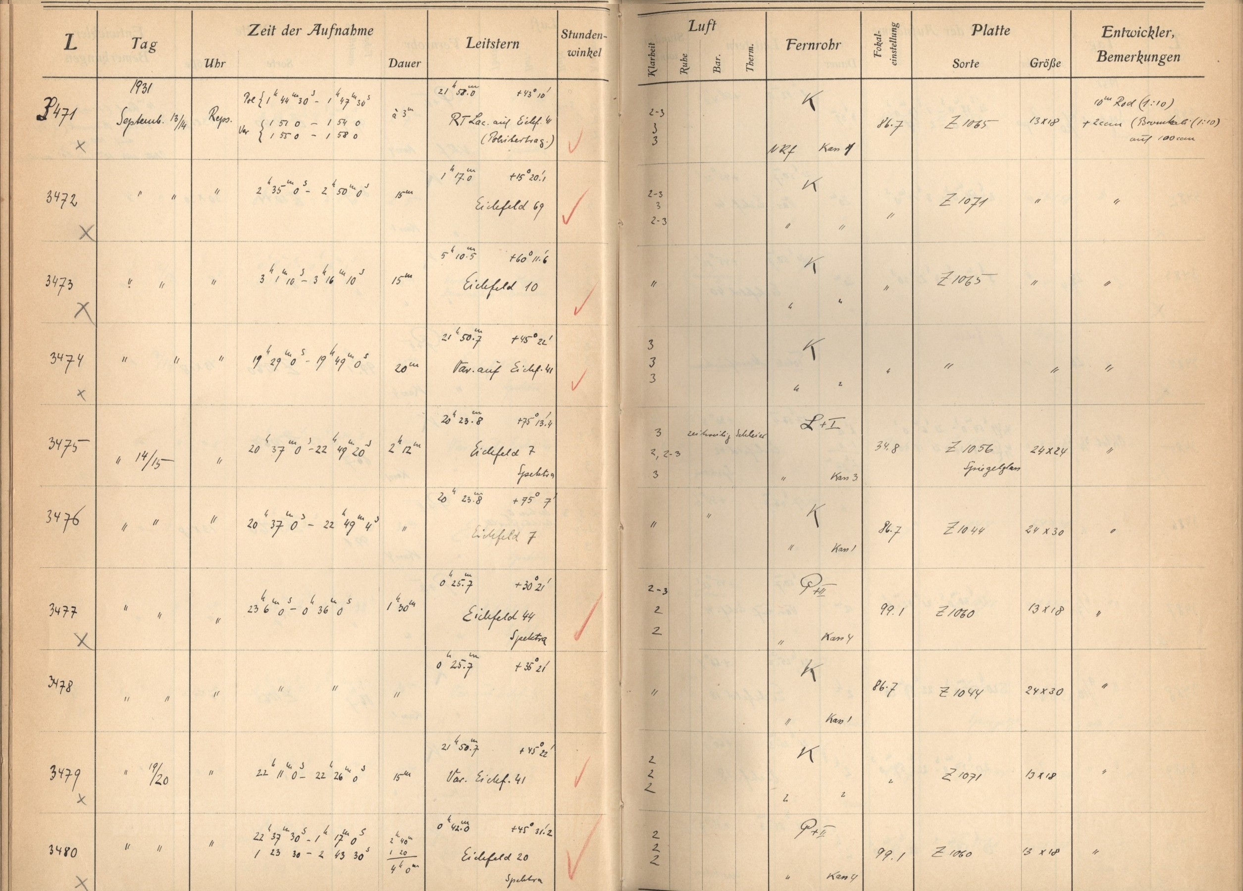 Plattenverzeichnis: ganze Seite03480