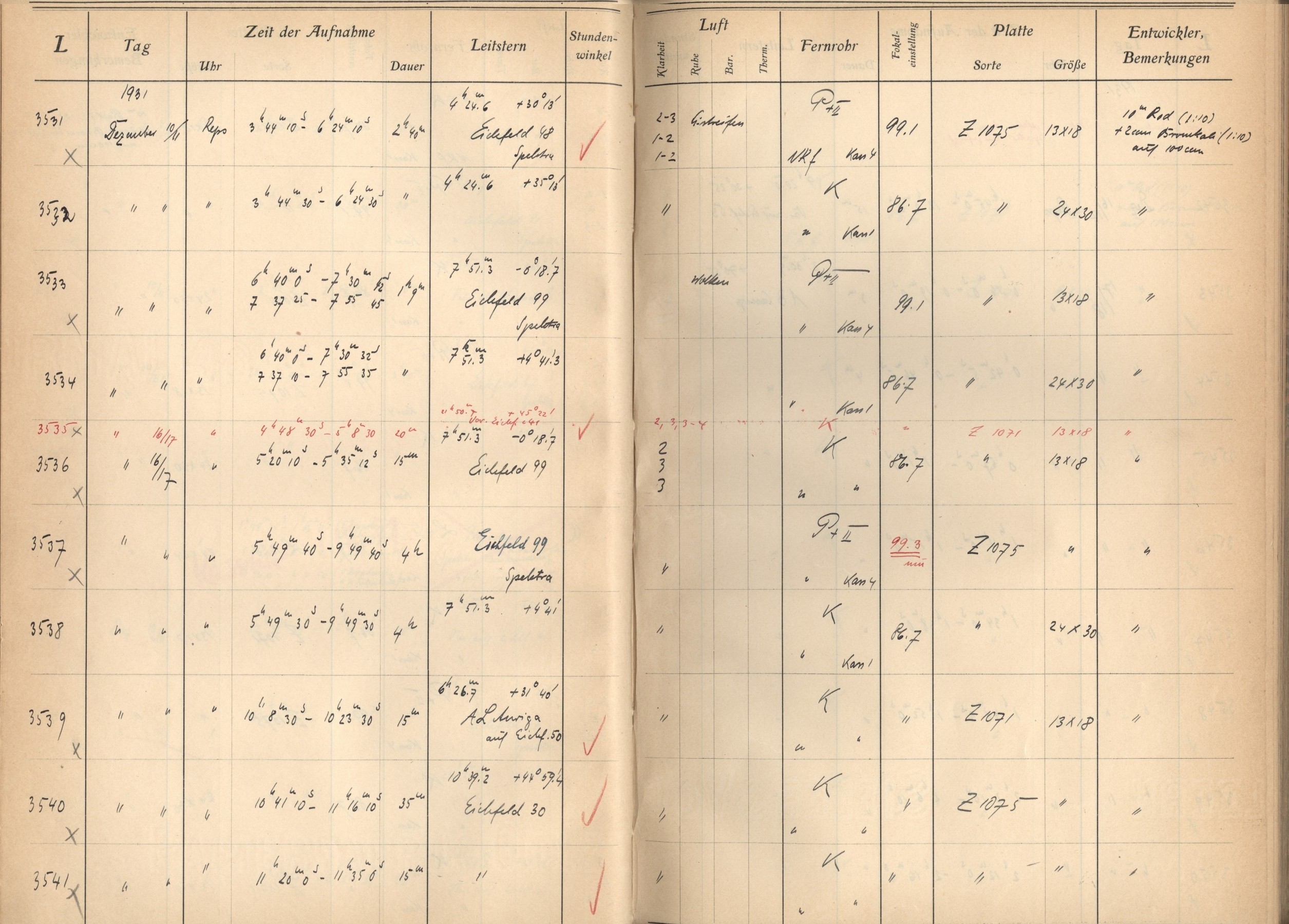 Plattenverzeichnis: ganze Seite03536