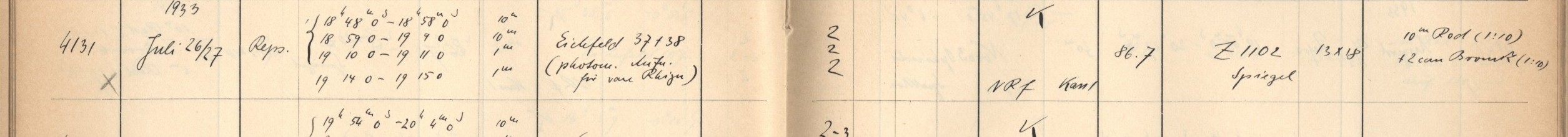 Plattenverzeichnis Eintrag04131