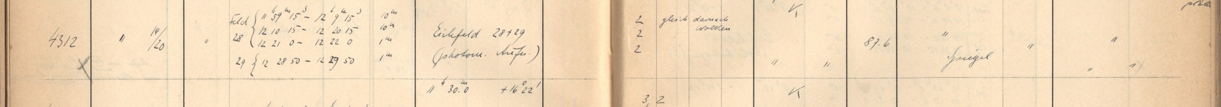 Plattenverzeichnis Eintrag04312