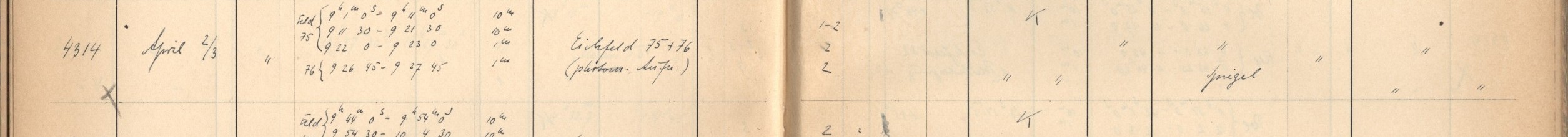 Plattenverzeichnis Eintrag04314