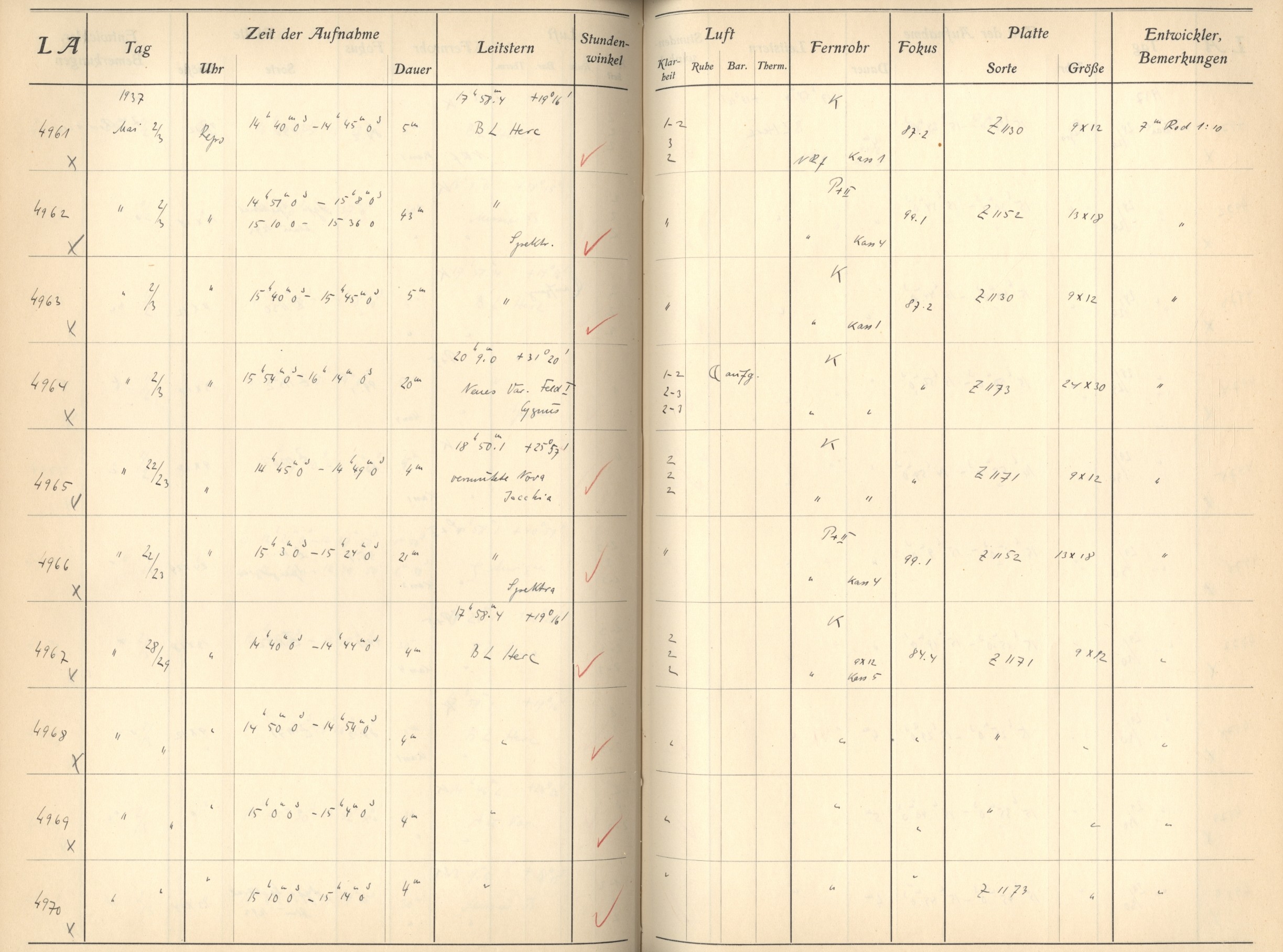 Plattenverzeichnis: ganze Seite04966