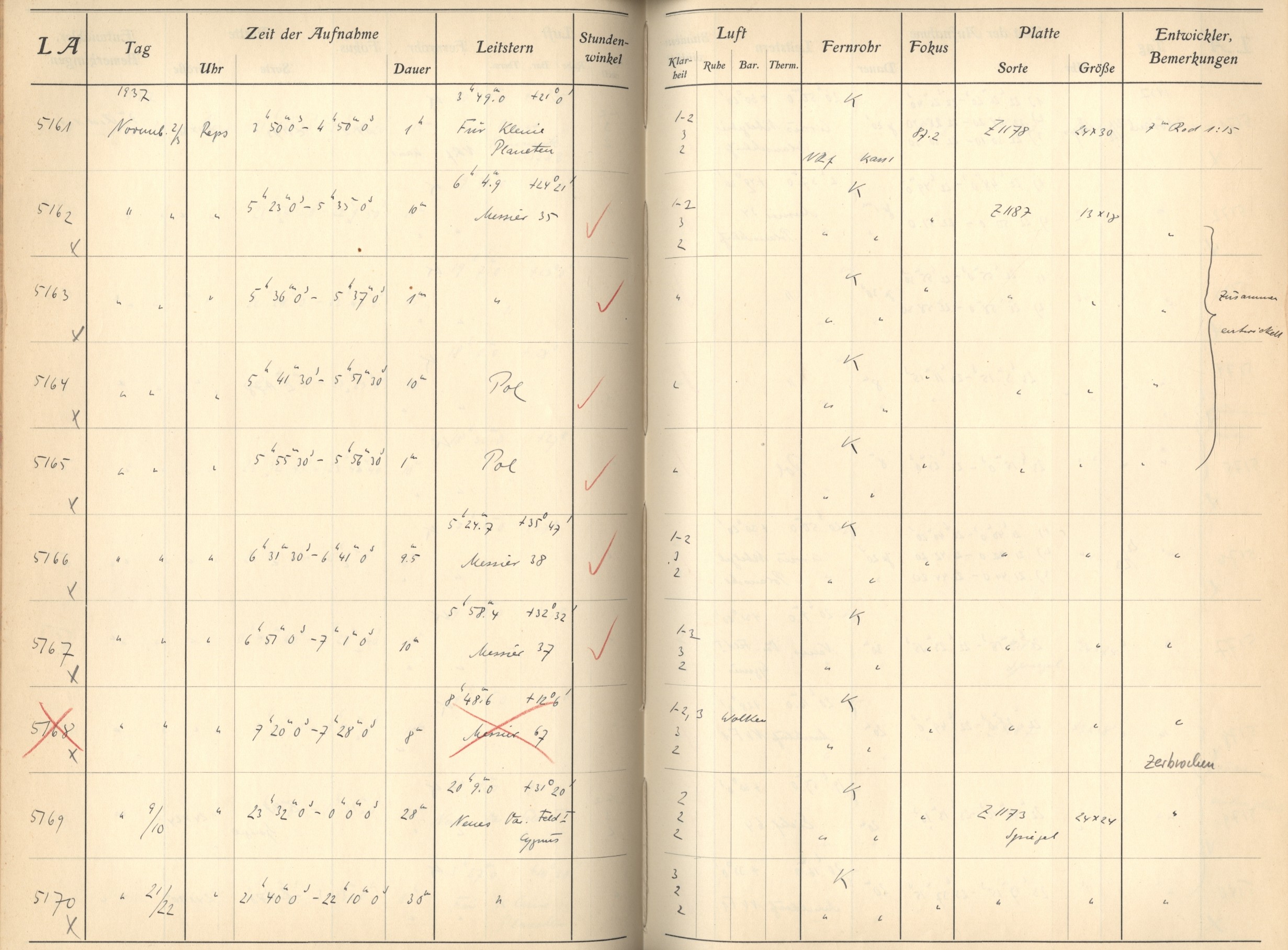 Plattenverzeichnis: ganze Seite05163